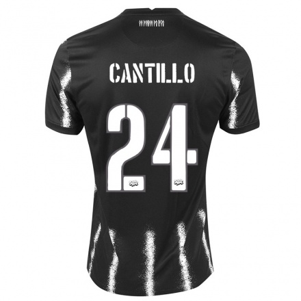 Enfant Football Maillot Victor Cantillo #24 Le Noir Tenues Extérieur 2021/22 T-Shirt
