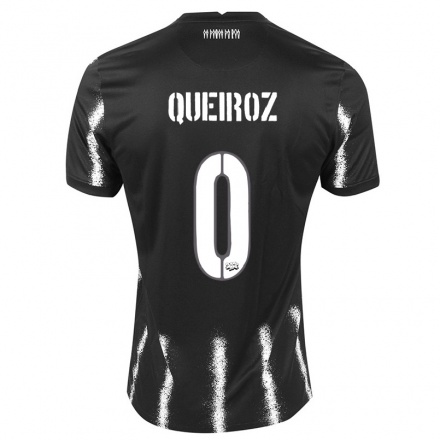 Enfant Football Maillot Du Queiroz #0 Le Noir Tenues Extérieur 2021/22 T-Shirt