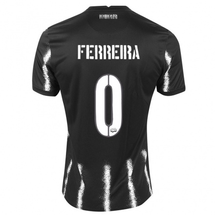 Enfant Football Maillot Alan Ferreira #0 Le Noir Tenues Extérieur 2021/22 T-shirt