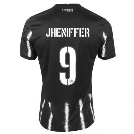 Enfant Football Maillot Jheniffer #9 Le Noir Tenues Extérieur 2021/22 T-Shirt