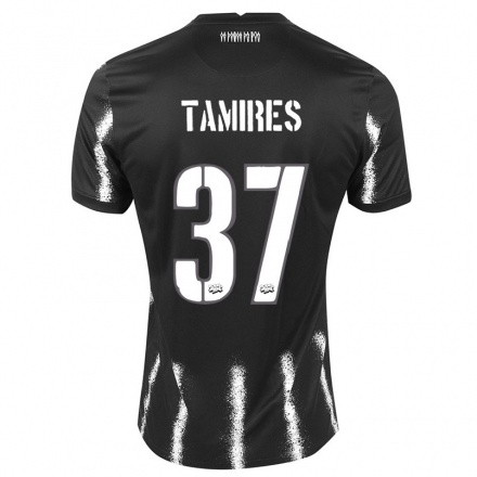 Enfant Football Maillot Tamires #37 Le Noir Tenues Extérieur 2021/22 T-shirt