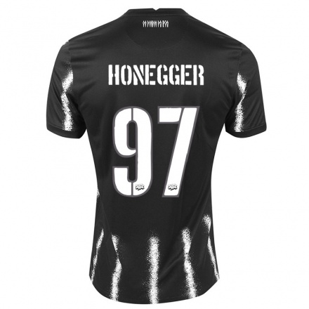 Enfant Football Maillot Natascha Honegger #97 Le Noir Tenues Extérieur 2021/22 T-Shirt