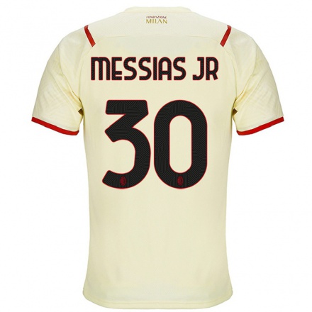 Enfant Football Maillot Junior Messias #30 Champagne Tenues Extérieur 2021/22 T-Shirt