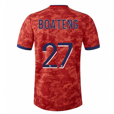 Enfant Football Maillot Jerome Boateng #27 Orange Tenues Extérieur 2021/22 T-shirt