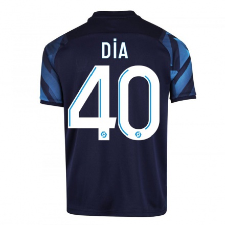 Enfant Football Maillot Issiar Dia #40 Bleu Foncé Tenues Extérieur 2021/22 T-Shirt