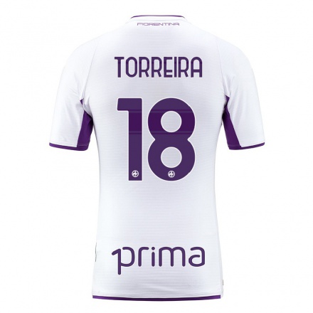 Enfant Football Maillot Lucas Torreira #18 Blanc Tenues Extérieur 2021/22 T-shirt
