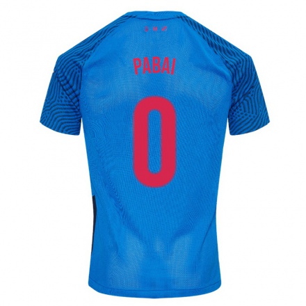 Enfant Football Maillot Mark Pabai #0 Bleu Ciel Tenues Extérieur 2021/22 T-shirt
