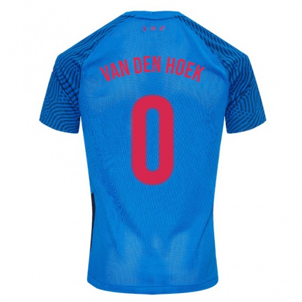 Enfant Football Maillot Kjeld Van Den Hoek #0 Bleu Ciel Tenues Extérieur 2021/22 T-shirt