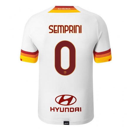 Enfant Football Maillot Emanuele Semprini #0 Blanc Tenues Extérieur 2021/22 T-Shirt