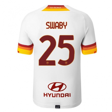 Enfant Football Maillot Allyson Swaby #25 Blanc Tenues Extérieur 2021/22 T-Shirt