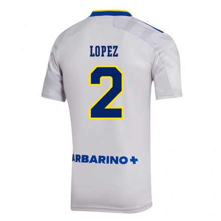 Enfant Football Maillot Lisandro Lopez #2 Gris Tenues Extérieur 2021/22 T-shirt