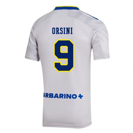 Enfant Football Maillot Nicolas Orsini #9 Gris Tenues Extérieur 2021/22 T-Shirt