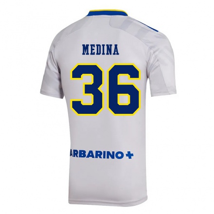 Enfant Football Maillot Cristian Medina #36 Gris Tenues Extérieur 2021/22 T-Shirt