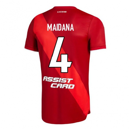 Enfant Football Maillot Jonatan Maidana #4 Rouge Tenues Extérieur 2021/22 T-shirt