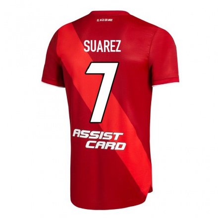 Enfant Football Maillot Matias Suarez #7 Rouge Tenues Extérieur 2021/22 T-shirt