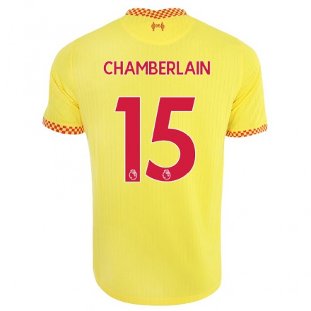 Enfant Football Maillot Alex Oxlade-chamberlain #15 Jaune Tenues Third 2021/22 T-shirt