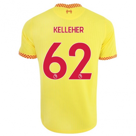 Enfant Football Maillot Caoimhin Kelleher #62 Jaune Tenues Third 2021/22 T-shirt