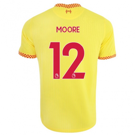 Enfant Football Maillot Meikayla Moore #12 Jaune Tenues Third 2021/22 T-Shirt