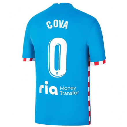 Enfant Football Maillot Adrian Cova #0 Bleu Tenues Third 2021/22 T-Shirt