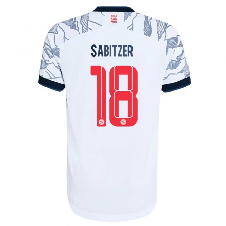 Enfant Football Maillot Marcel Sabitzer #18 Gris Blanc Tenues Third 2021/22 T-Shirt