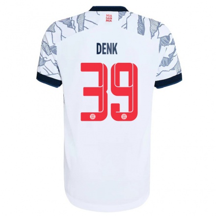 Enfant Football Maillot Luca Denk #39 Gris Blanc Tenues Third 2021/22 T-Shirt