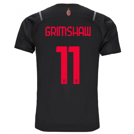 Enfant Football Maillot Christy Grimshaw #11 Noir Tenues Third 2021/22 T-Shirt