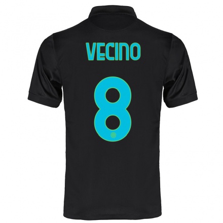 Enfant Football Maillot Matias Vecino #8 Noir Tenues Third 2021/22 T-shirt