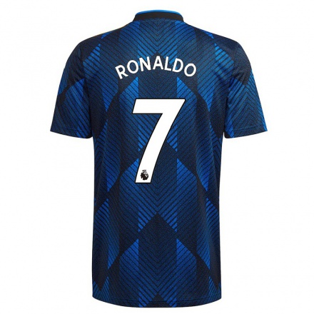Enfant Football Maillot Cristiano Ronaldo #7 Bleu Foncé Tenues Third 2021/22 T-Shirt