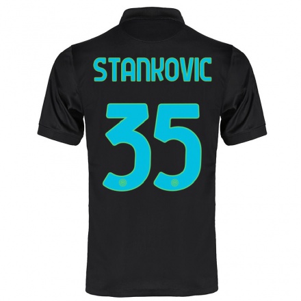Enfant Football Maillot Filip Stankovic #35 Noir Tenues Third 2021/22 T-shirt