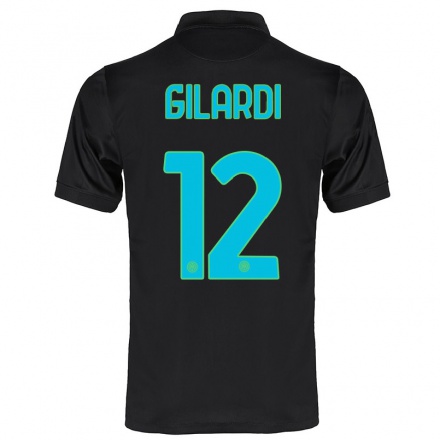Enfant Football Maillot Astrid Gilardi #12 Noir Tenues Third 2021/22 T-Shirt