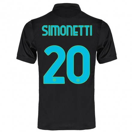 Enfant Football Maillot Flaminia Simonetti #20 Noir Tenues Third 2021/22 T-shirt