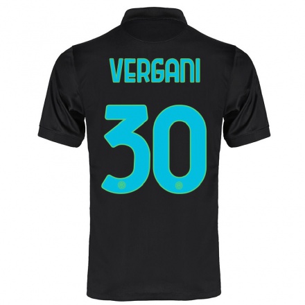 Enfant Football Maillot Bianca Vergani #30 Noir Tenues Third 2021/22 T-shirt