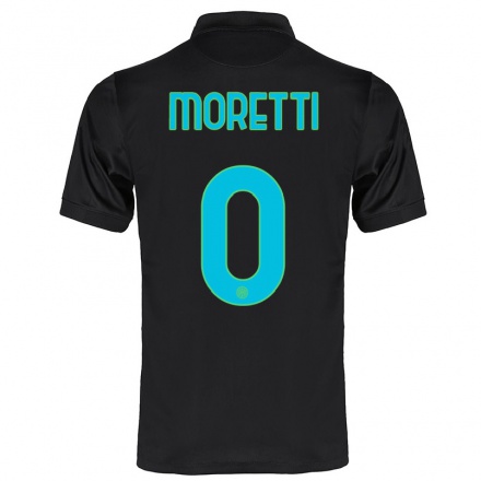 Enfant Football Maillot Andrea Moretti #0 Noir Tenues Third 2021/22 T-shirt