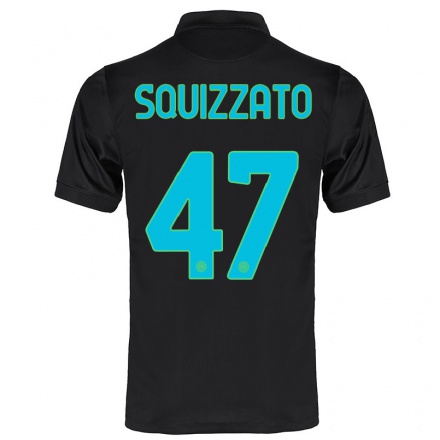 Enfant Football Maillot Niccolo Squizzato #47 Noir Tenues Third 2021/22 T-Shirt