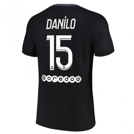 Enfant Football Maillot Danilo Pereira #15 Noir Tenues Third 2021/22 T-shirt