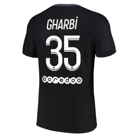 Enfant Football Maillot Ismael Gharbi #35 Noir Tenues Third 2021/22 T-Shirt