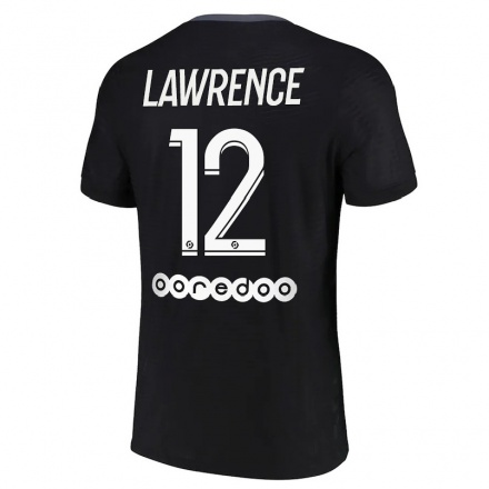 Enfant Football Maillot Ashley Lawrence #12 Noir Tenues Third 2021/22 T-Shirt