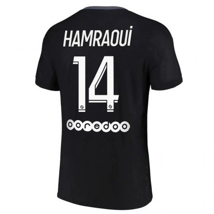 Enfant Football Maillot Kheira Hamraoui #14 Noir Tenues Third 2021/22 T-shirt