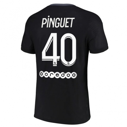 Enfant Football Maillot Alice Pinguet #40 Noir Tenues Third 2021/22 T-shirt
