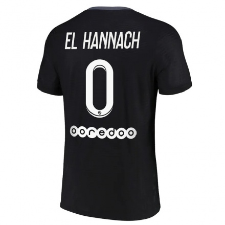Enfant Football Maillot Younes El Hannach #0 Noir Tenues Third 2021/22 T-shirt
