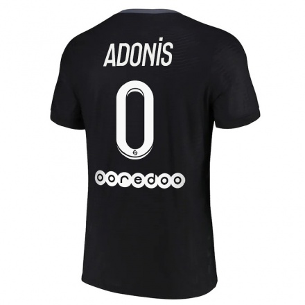 Enfant Football Maillot Erwan Adonis #0 Noir Tenues Third 2021/22 T-shirt