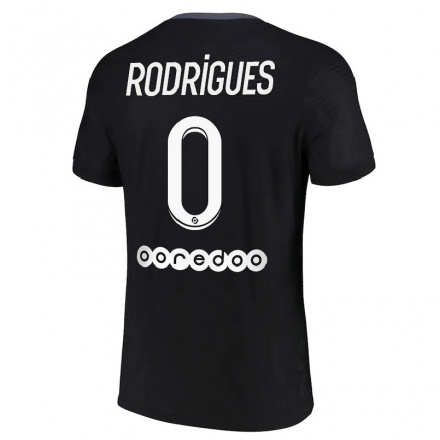 Enfant Football Maillot Nelly Rodrigues #0 Noir Tenues Third 2021/22 T-shirt