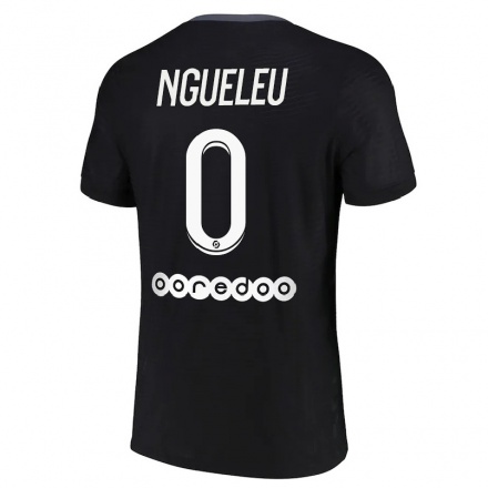 Enfant Football Maillot Soufiya Ngueleu #0 Noir Tenues Third 2021/22 T-shirt