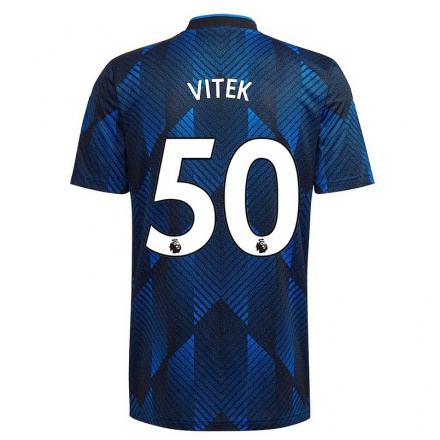 Enfant Football Maillot Radek Vitek #50 Bleu Foncé Tenues Third 2021/22 T-Shirt