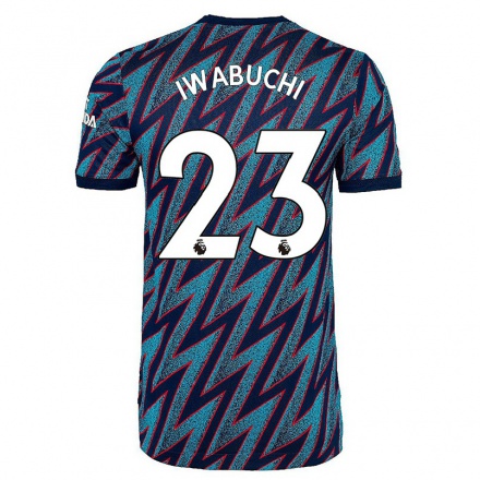 Enfant Football Maillot Mana Iwabuchi #23 Bleu Noir Tenues Third 2021/22 T-Shirt