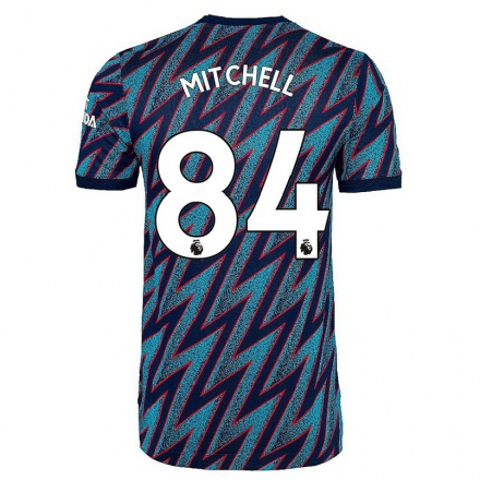 Enfant Football Maillot Remy Mitchell #84 Bleu Noir Tenues Third 2021/22 T-Shirt