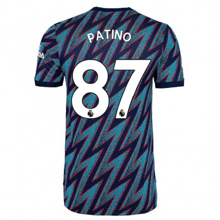 Enfant Football Maillot Charlie Patino #87 Bleu Noir Tenues Third 2021/22 T-Shirt