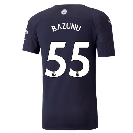 Enfant Football Maillot Gavin Bazunu #55 Bleu Foncé Tenues Third 2021/22 T-Shirt