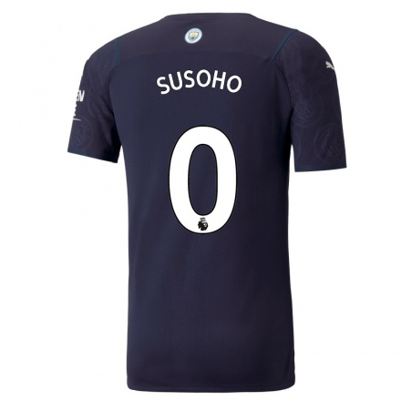 Enfant Football Maillot Mahamadou Susoho #0 Bleu Foncé Tenues Third 2021/22 T-Shirt