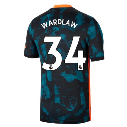 Enfant Football Maillot Charlotte Wardlaw #34 Bleu Foncé Tenues Third 2021/22 T-Shirt
